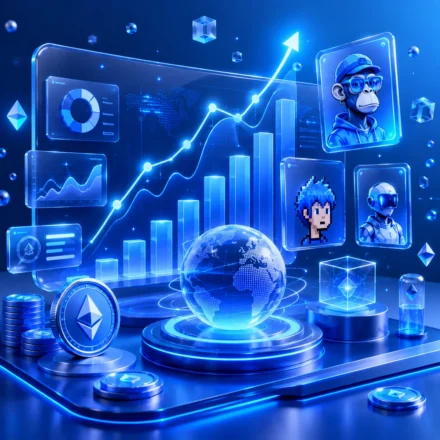 NFT Market & Web3 Trends NFT market trends and Web3 growth analytics with digital collectibles and crypto data charts